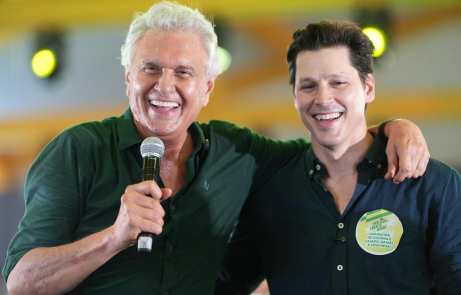 Caiado lança Daniel Vilela ao governo com presença de 209 prefeitos, em Jaraguá